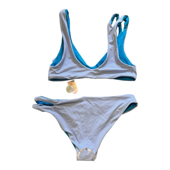 L*Space One Wave Top/Breakers Classic Reversible Bottom in Aura/Elc Blue NWT - Picture 4 of 10